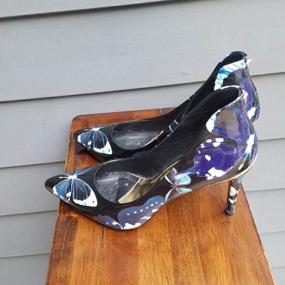 Ted Baker Patent Leather Butterfly Heels Size 39 - Picture 7 of 15